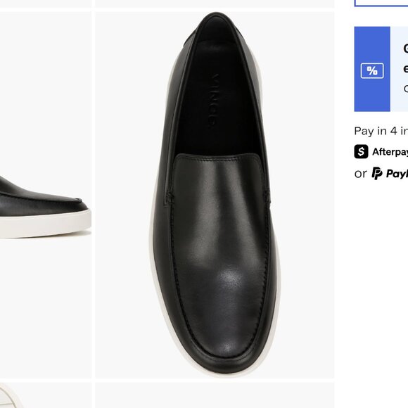 -NWOT- VINCE TARO LOAFER IN BLACK SZ 11